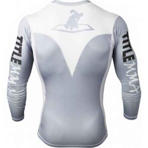 Rashguard Title MMA Intensity Rash Guard Grey-Light Grey with long sleeve buy